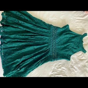 Green formal dress